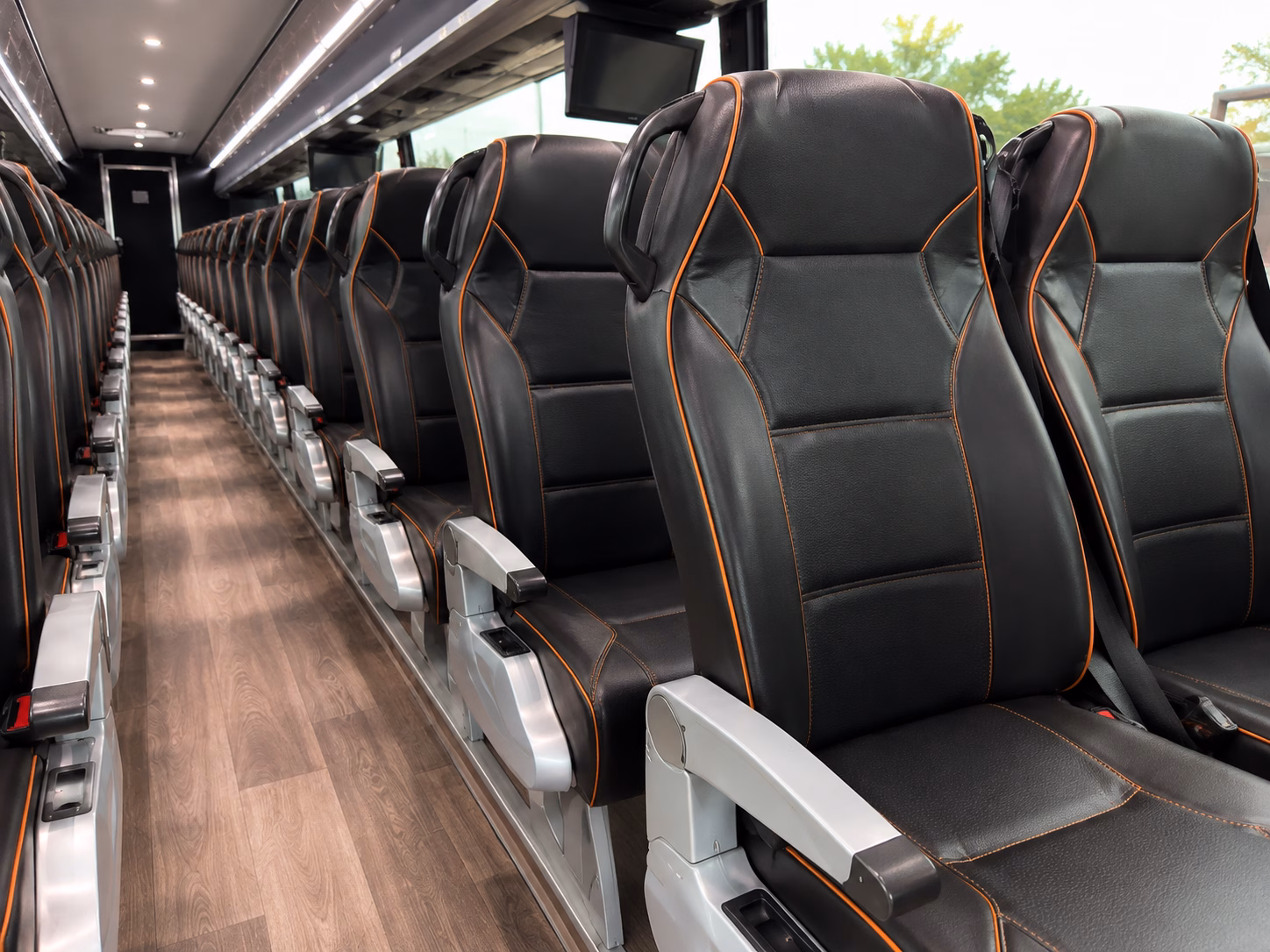 fort smith charter bus rental interior