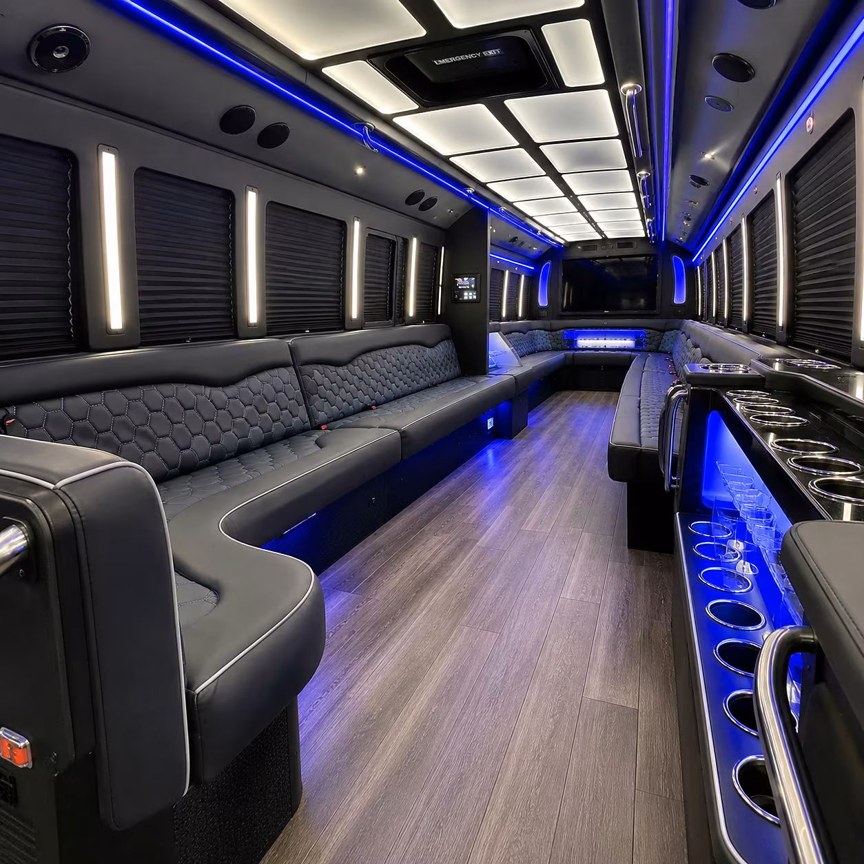 fort smith party bus rental interior