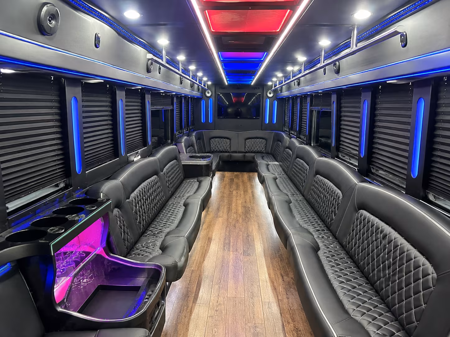 party buses for fort smith prom night led lights sound systems and the full experience